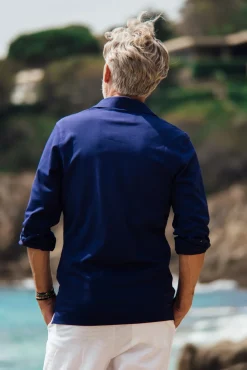 Les Canebiers Vallon Shirt - Navy<Homme Chemises