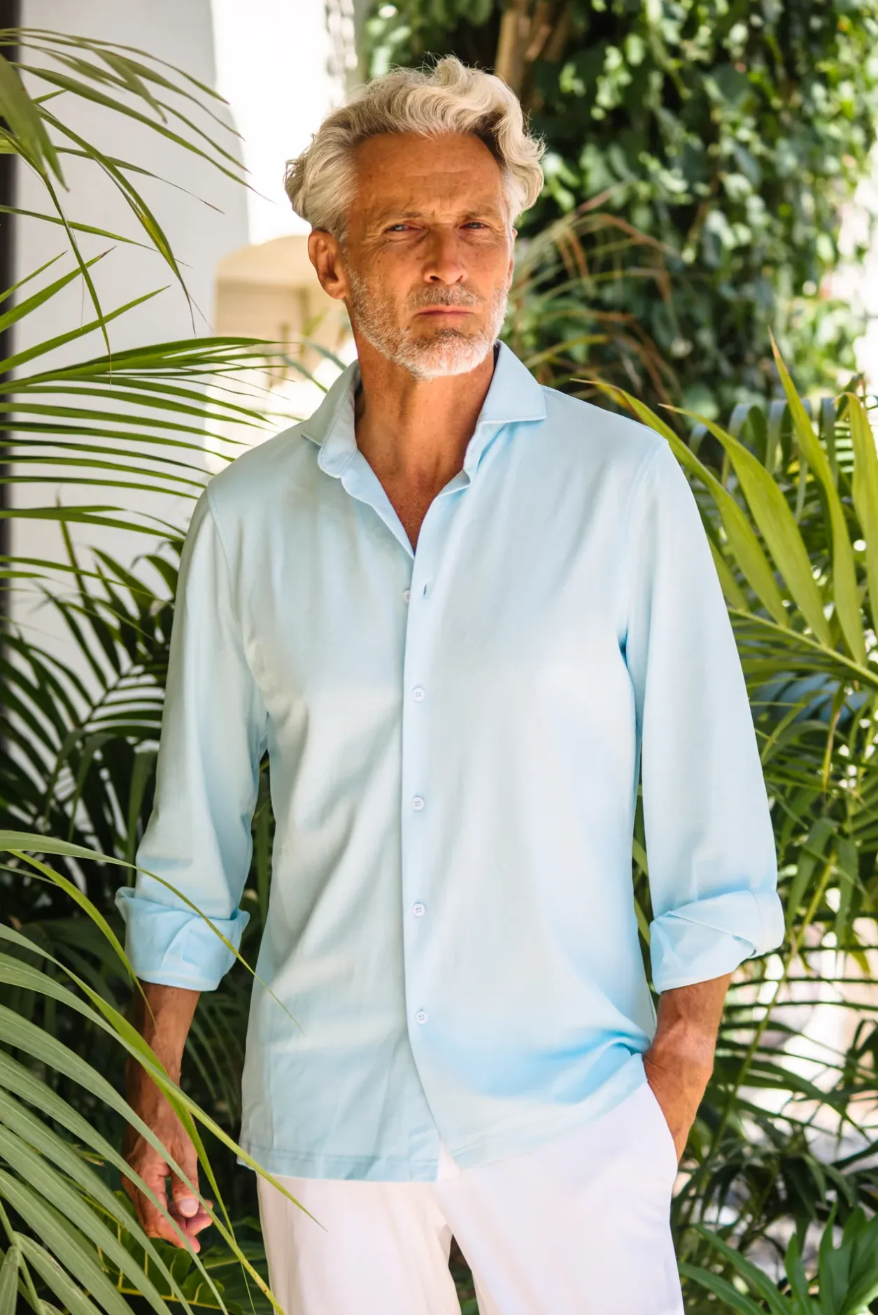 Les Canebiers Vallon Shirt - Sky Blue<Homme Chemises