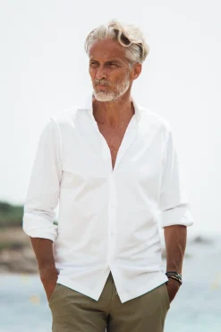 Les Canebiers Vallon Shirt - White<Homme Chemises