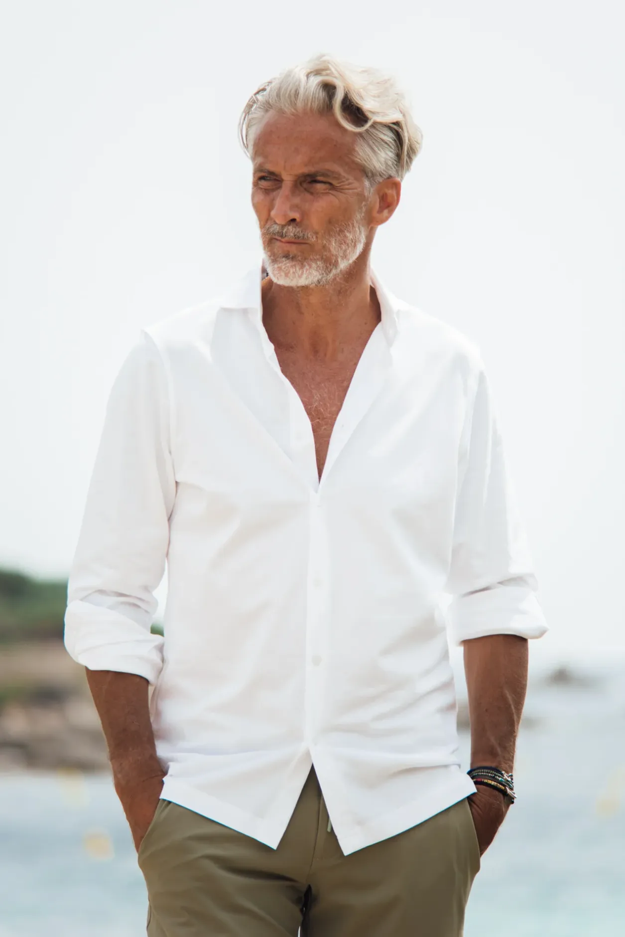 Les Canebiers Vallon Shirt - White<Homme Chemises