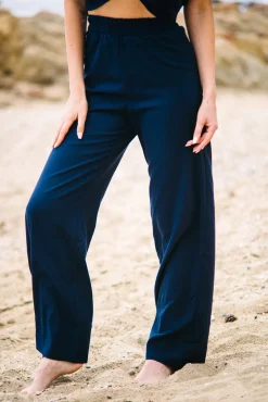 Les Canebiers Vernatelle Pants - Navy<Femme Pantalons