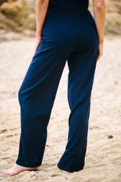 Les Canebiers Vernatelle Pants - Navy<Femme Pantalons