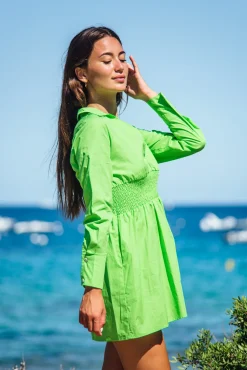 Les Canebiers Vignes - Green<Femme Robes