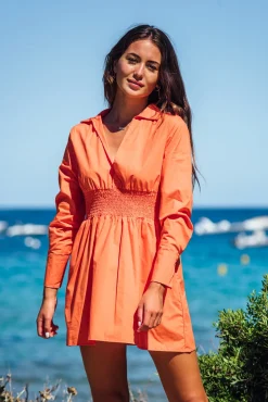 Les Canebiers Vignes - Orange<Femme Robes