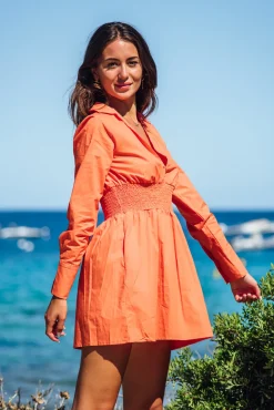 Les Canebiers Vignes - Orange<Femme Robes